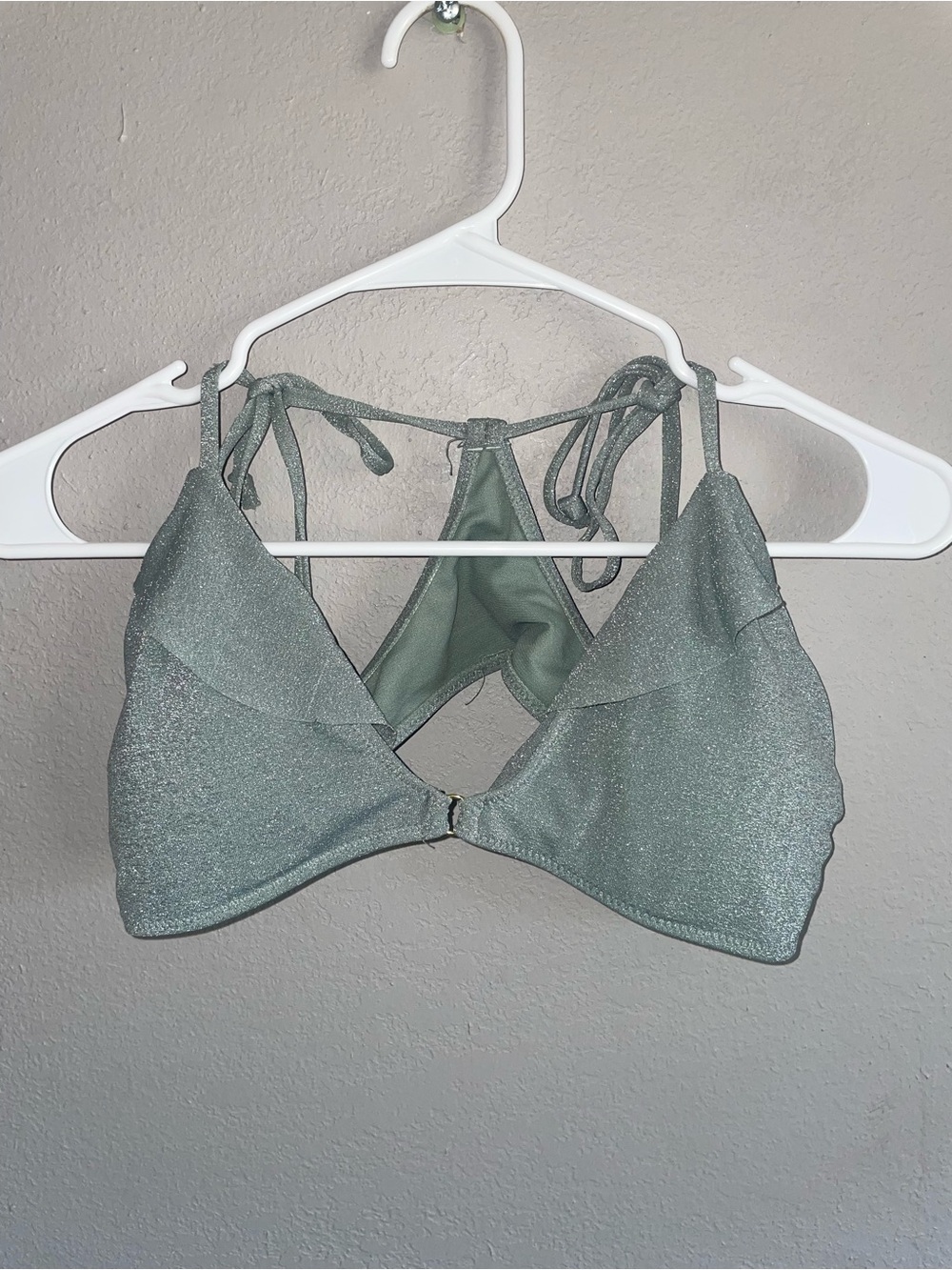 Sparkly Bikini top NWT Large